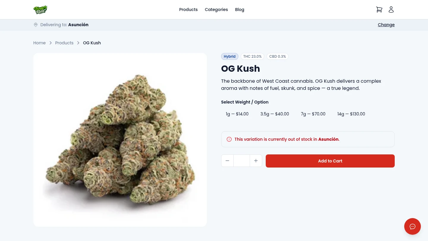 DabDash product detail with mix and match pricing tiers