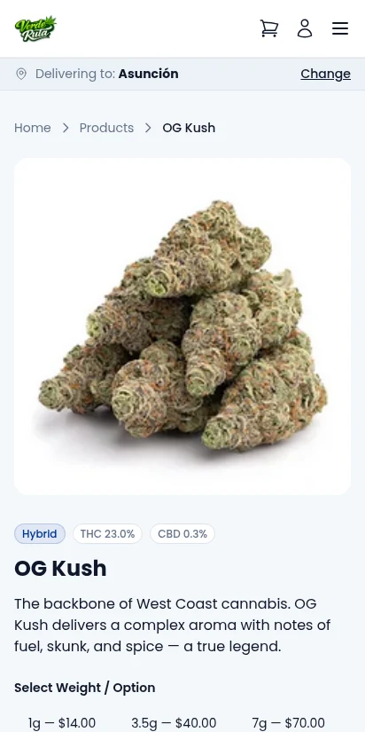 DabDash product detail with mix and match pricing tiers — mobile view